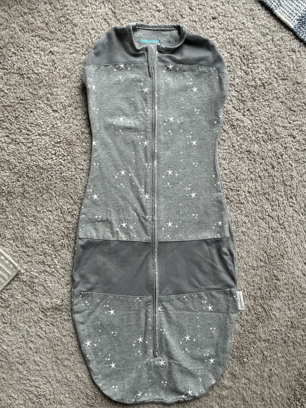 Happiest Baby Grey Star Sleep Sack Swaddle
